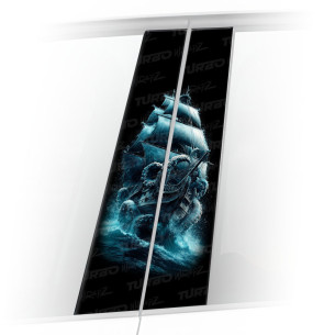 Sticker for car pillar Czarna Perła | TurboWrapz.com