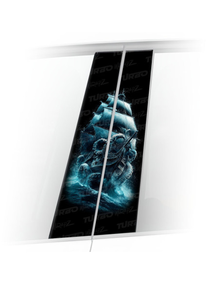 Naklejka na słupek samochodowy Czarna Perła | TurboWrapz.com