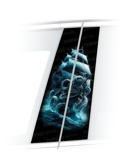 Naklejka na słupek samochodowy Czarna Perła | TurboWrapz.com