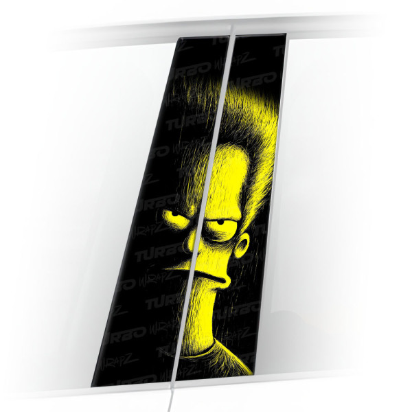 Sticker for car pillar Beavis | TurboWrapz.com