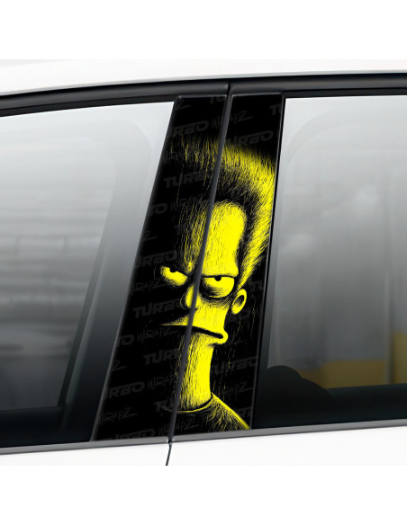 Sticker for car pillar Beavis | TurboWrapz.com