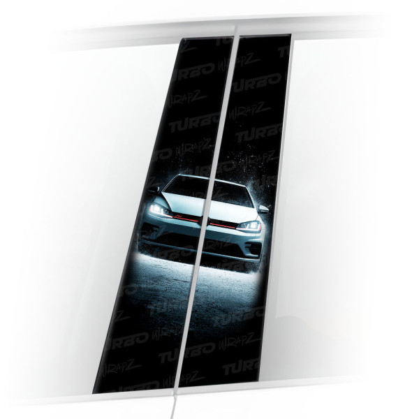 Naklejka na słupek samochodowy Golf Gti | TurboWrapz.com
