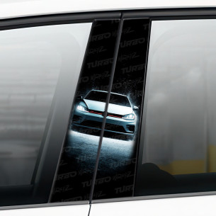 Sticker for car pillar Golf Gti | TurboWrapz.com 2