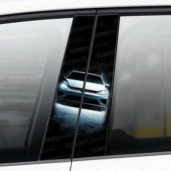 Naklejka na słupek samochodowy Golf Gti | TurboWrapz.com