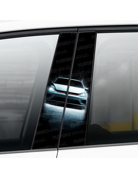 Naklejka na słupek samochodowy Golf Gti | TurboWrapz.com