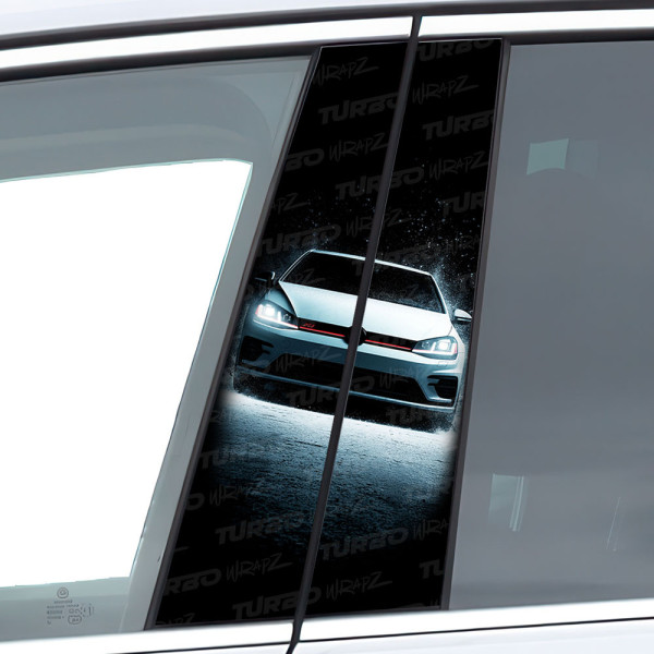 Naklejka na słupek samochodowy Golf Gti | TurboWrapz.com