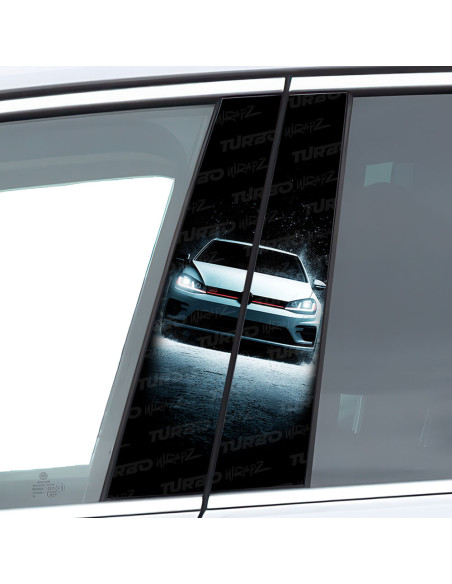 Naklejka na słupek samochodowy Golf Gti | TurboWrapz.com