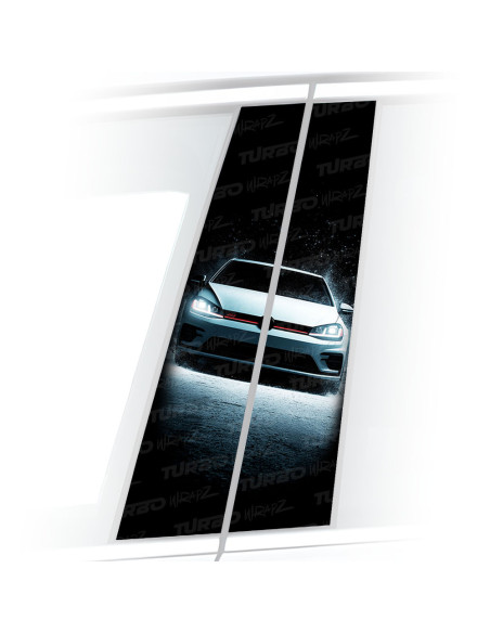 Naklejka na słupek samochodowy Golf Gti | TurboWrapz.com