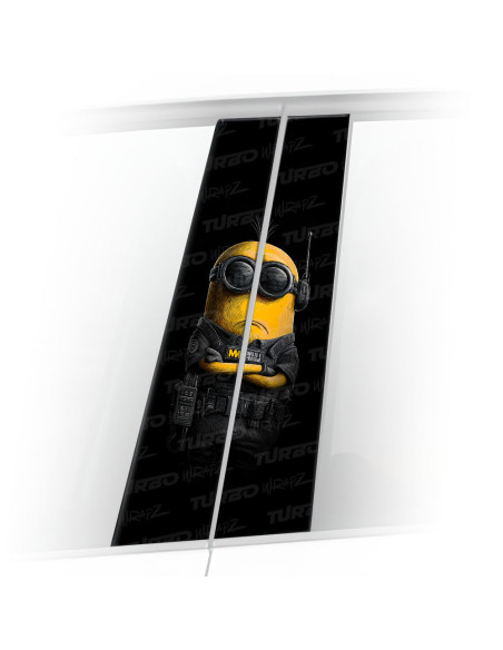 Sticker for car pillar Minion Ochroniarz 2  | TurboWrapz.com