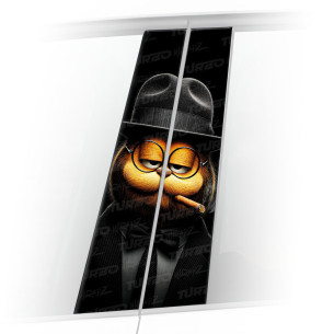 Naklejka na słupek samochodowy Garfield | TurboWrapz.com