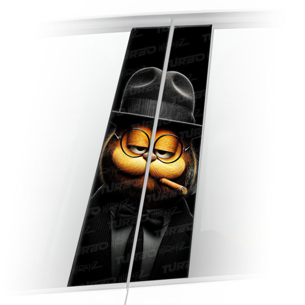 Naklejka na słupek samochodowy Garfield | TurboWrapz.com