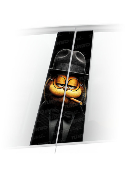 Sticker for car pillar Garfield | TurboWrapz.com
