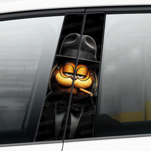 Naklejka na słupek samochodowy Garfield | TurboWrapz.com 2