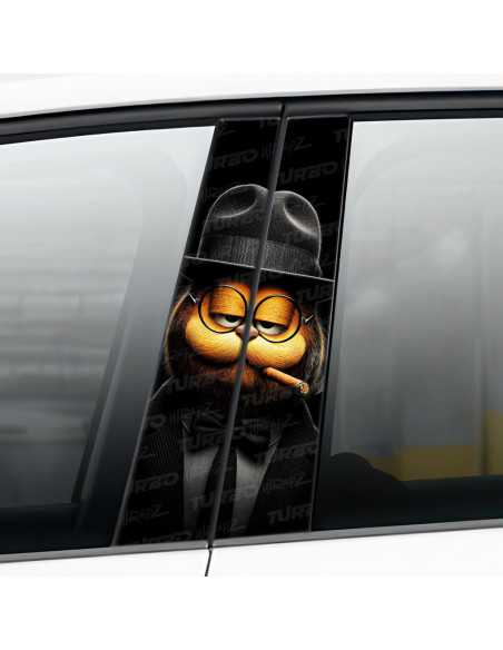 Naklejka na słupek samochodowy Garfield | TurboWrapz.com