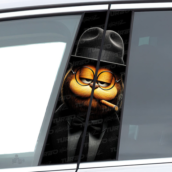 Naklejka na słupek samochodowy Garfield | TurboWrapz.com