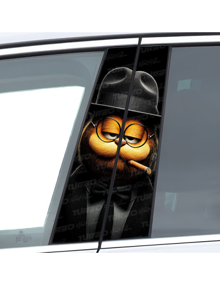 Naklejka na słupek samochodowy Garfield | TurboWrapz.com