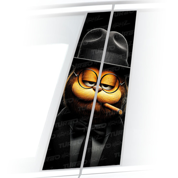 Naklejka na słupek samochodowy Garfield | TurboWrapz.com