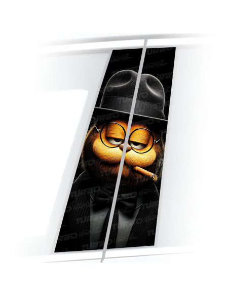 Naklejka na słupek samochodowy Garfield | TurboWrapz.com