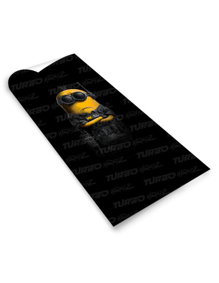 Naklejka na słupek samochodowy Minion Ochroniarz 2  | TurboWrapz.com