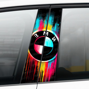 Sticker for car pillar BMW logo 1 | TurboWrapz.com 2