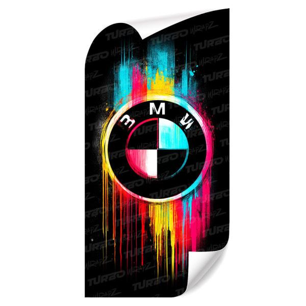 Sticker for car pillar BMW logo 1 | TurboWrapz.com