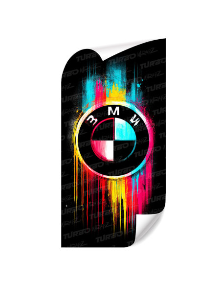 Sticker for car pillar BMW logo 1 | TurboWrapz.com
