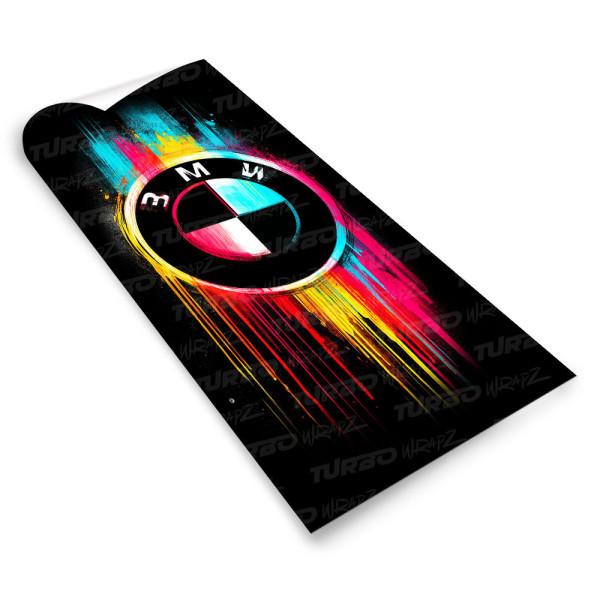 Naklejka na słupek samochodowy BMW logo 1 | TurboWrapz.com