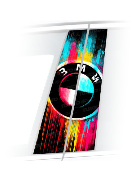 Naklejka na słupek samochodowy BMW logo 1 | TurboWrapz.com