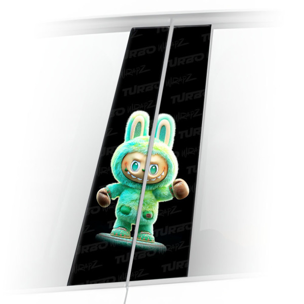Sticker for car pillar Labubu 2 | TurboWrapz.com