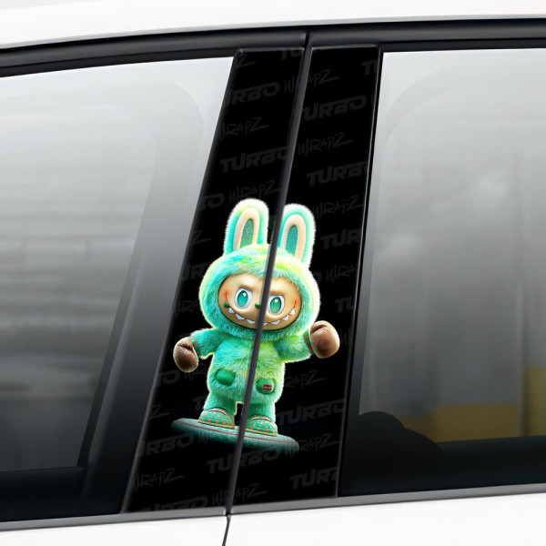Sticker for car pillar Labubu 2 | TurboWrapz.com