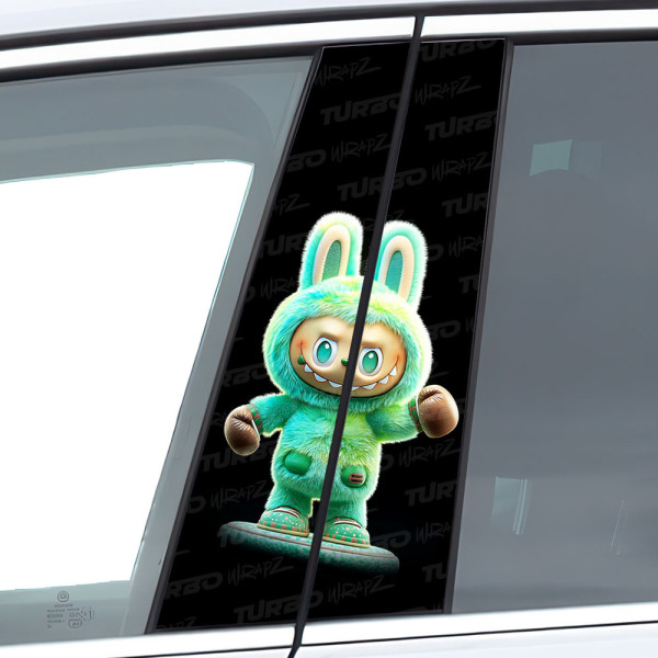 Sticker for car pillar Labubu 2 | TurboWrapz.com