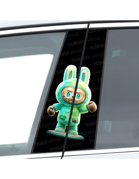 Sticker for car pillar Labubu 2 | TurboWrapz.com