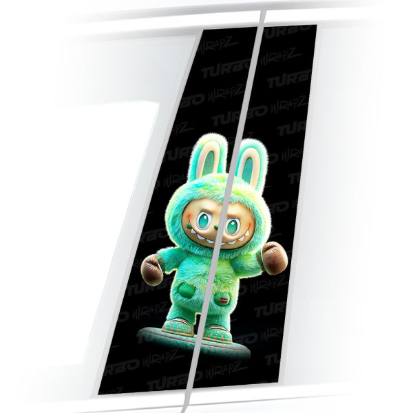 Sticker for car pillar Labubu 2 | TurboWrapz.com