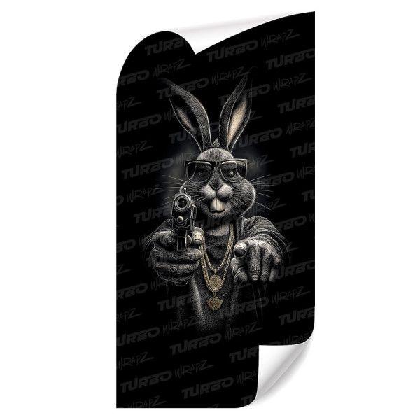 Sticker for car pillar Królik Bugs Gangster | TurboWrapz.com