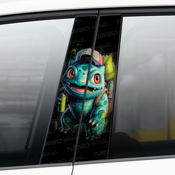 Naklejka na słupek samochodowy Bulbasaur | TurboWrapz.com