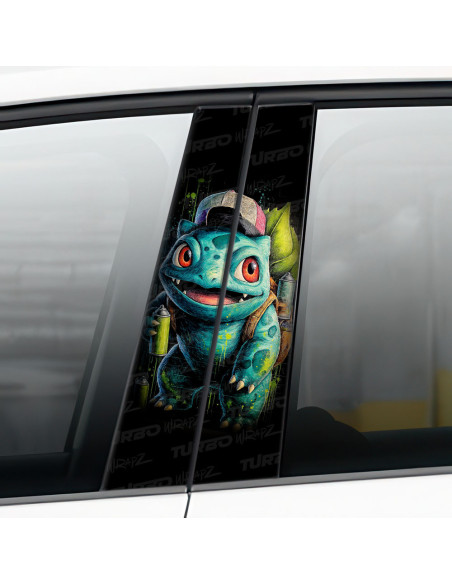 Sticker for car pillar Bulbasaur | TurboWrapz.com