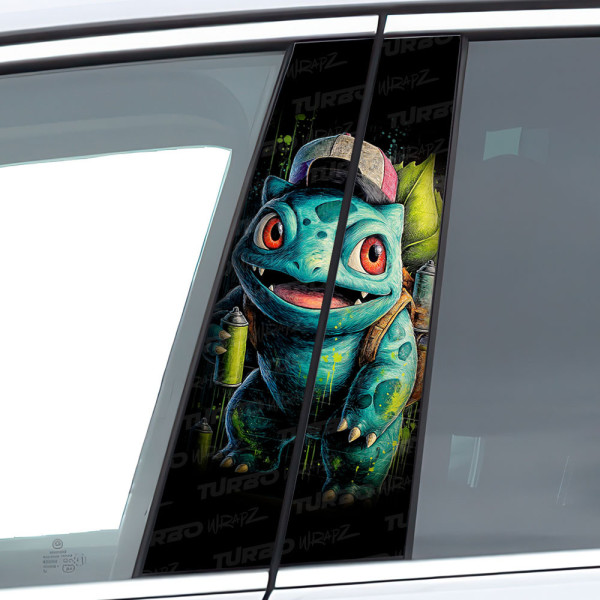 Sticker for car pillar Bulbasaur | TurboWrapz.com