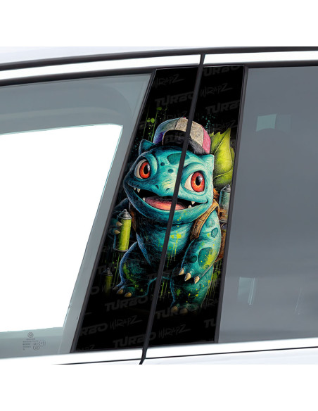 Sticker for car pillar Bulbasaur | TurboWrapz.com