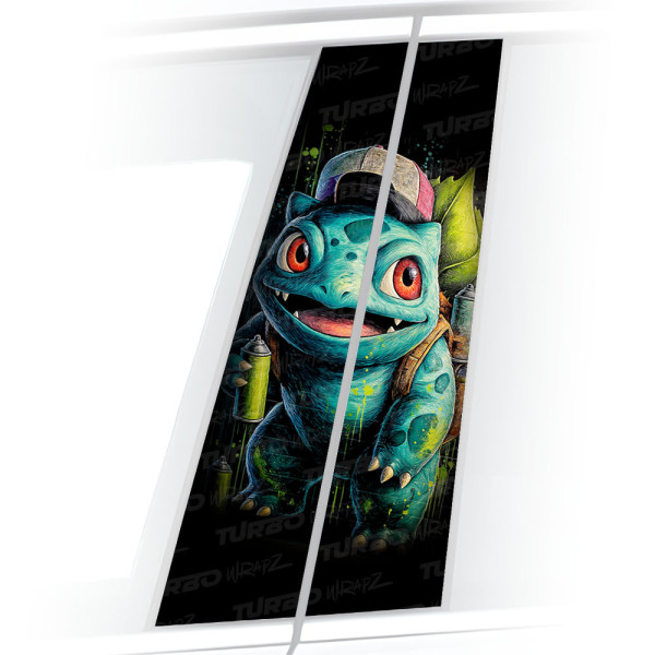 Sticker for car pillar Bulbasaur | TurboWrapz.com