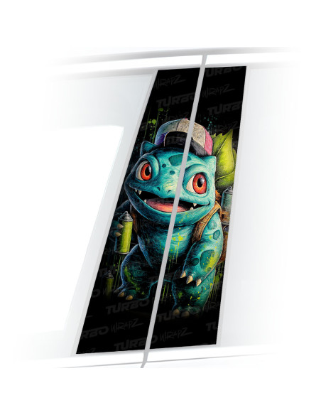 Sticker for car pillar Bulbasaur | TurboWrapz.com