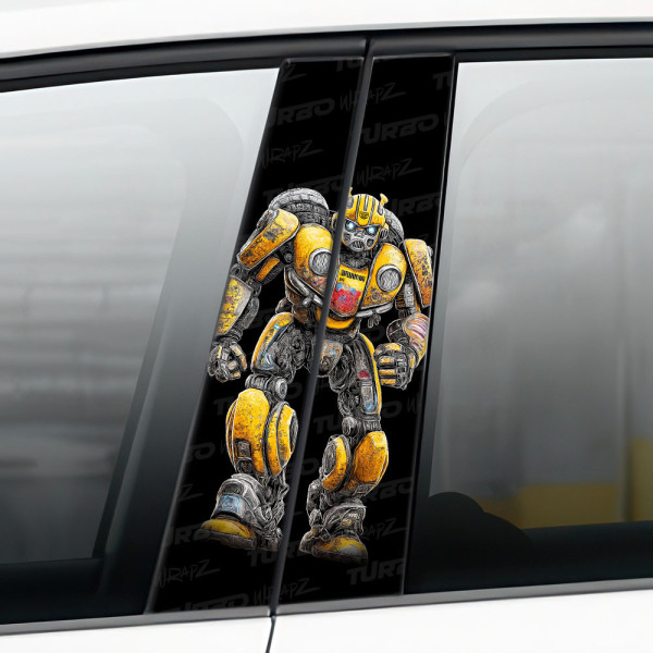 Sticker for car pillar Bumblebee | TurboWrapz.com