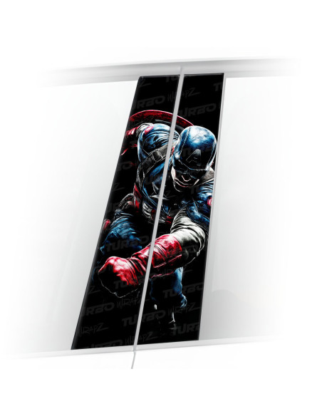 Naklejka na słupek samochodowy Kapitan Ameryka 2 | TurboWrapz.com