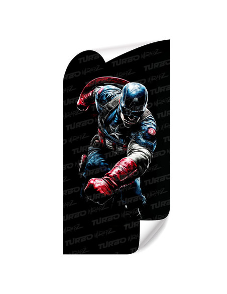 Naklejka na słupek samochodowy Kapitan Ameryka 2 | TurboWrapz.com