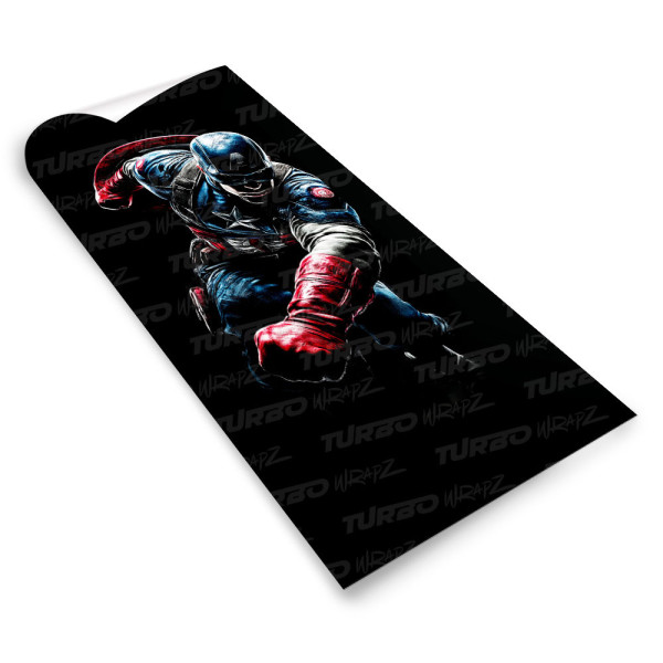 Naklejka na słupek samochodowy Kapitan Ameryka 2 | TurboWrapz.com