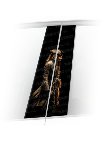 Sticker for car pillar Jack Sparrow 6 | TurboWrapz.com