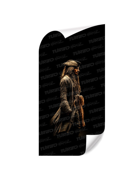 Sticker for car pillar Jack Sparrow 6 | TurboWrapz.com