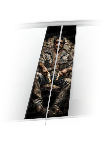Sticker for car pillar Gangster 1 | TurboWrapz.com