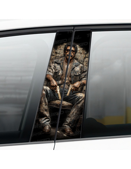 Sticker for car pillar Gangster 1 | TurboWrapz.com