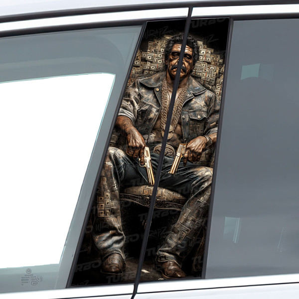 Sticker for car pillar Gangster 1 | TurboWrapz.com