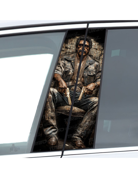 Sticker for car pillar Gangster 1 | TurboWrapz.com